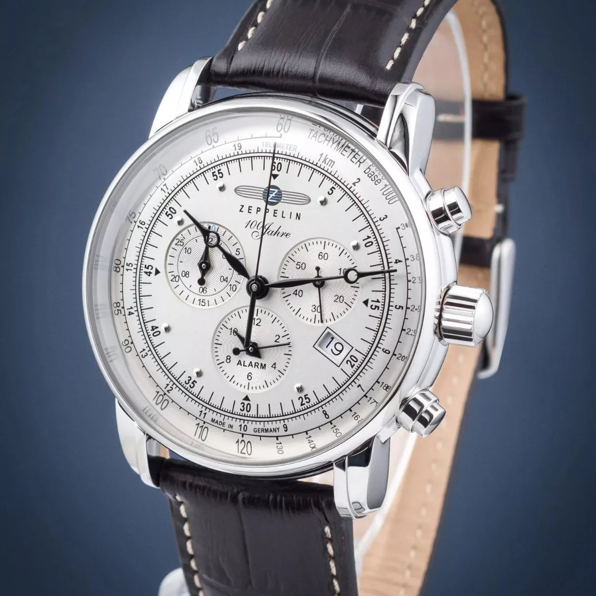 Relógio Masculino Automático Zeppelin 100 Anos Preto Cronógrafo