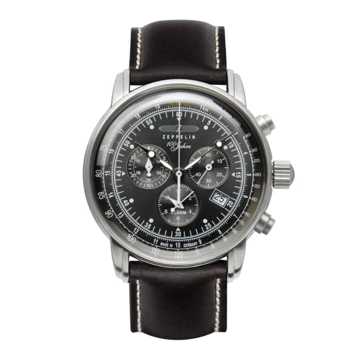 Relógio Masculino Automático Zeppelin 100 Anos Black Premium Cronógrafo