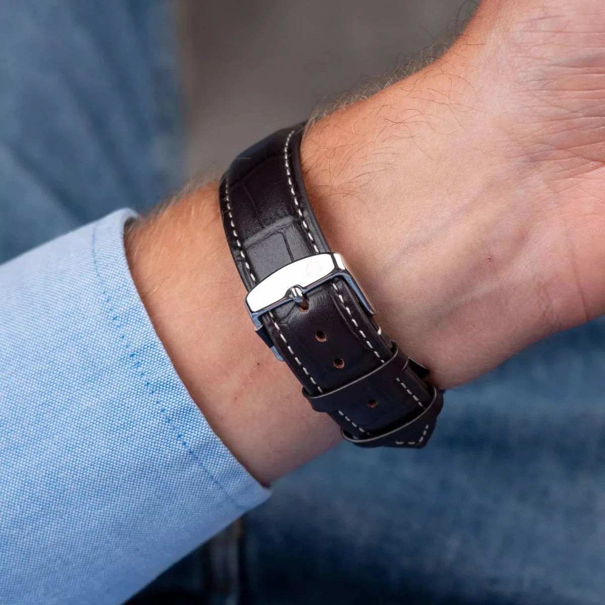 Relógio Masculino Automático Zeppelin 100 Anos Preto Cronógrafo