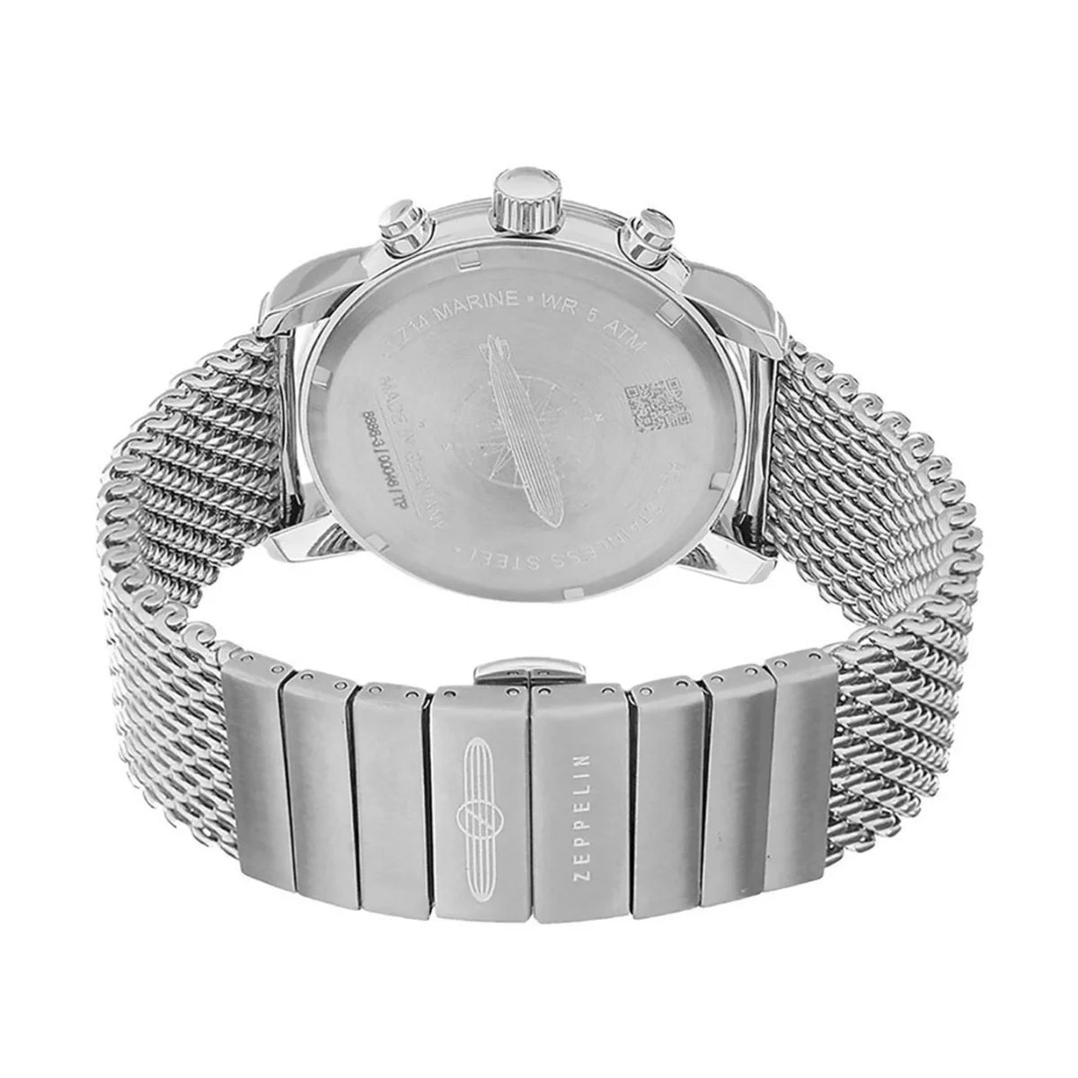 Relógio Automático Zeppelin 100 Anos Silver Blue Cronógrafo