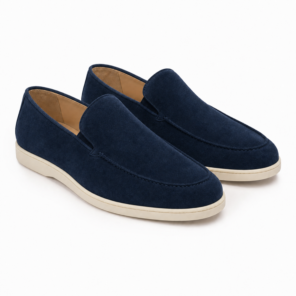 Mocassim Loafer Mota Azul-Marinho em vista principal
