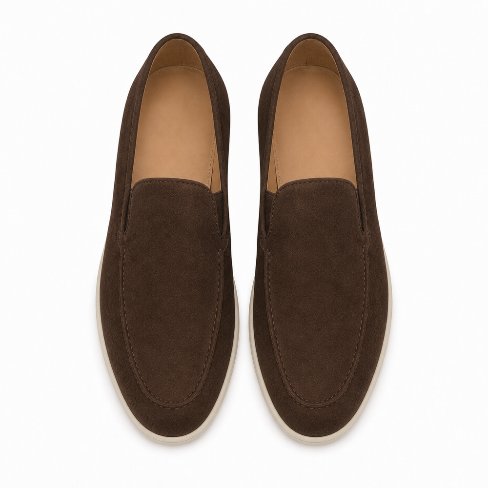 Mocassim Loafer Mota Café em vista superior