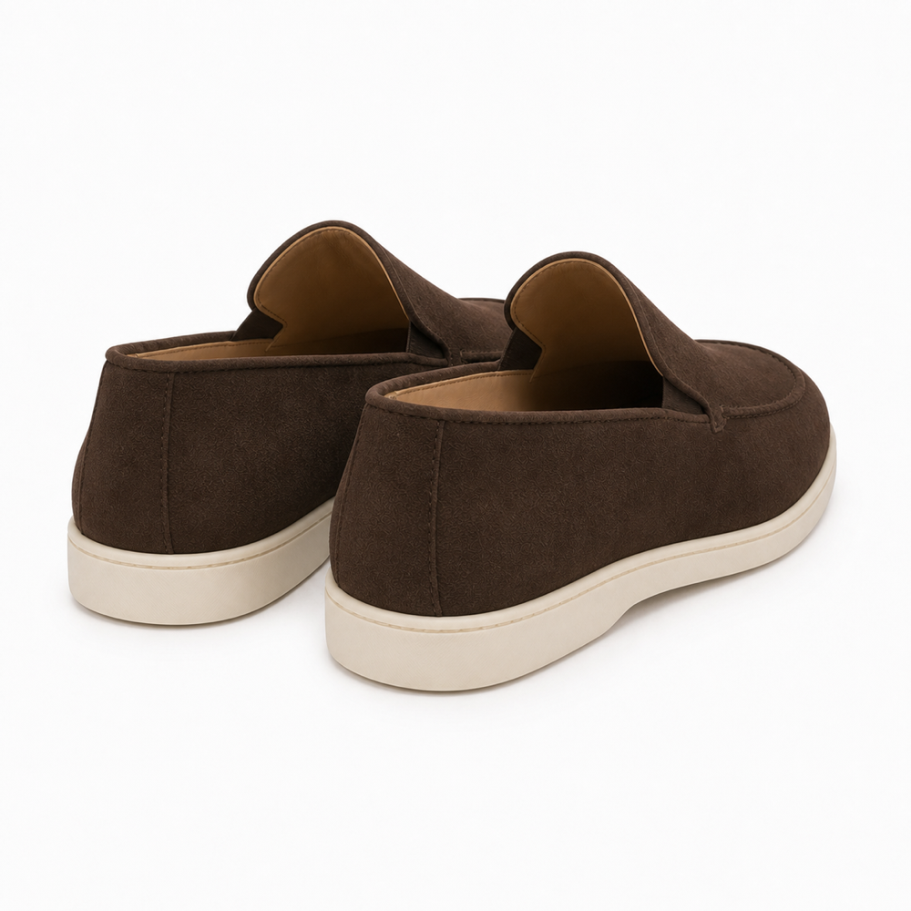 Mocassim Loafer Mota Café em vista traseira